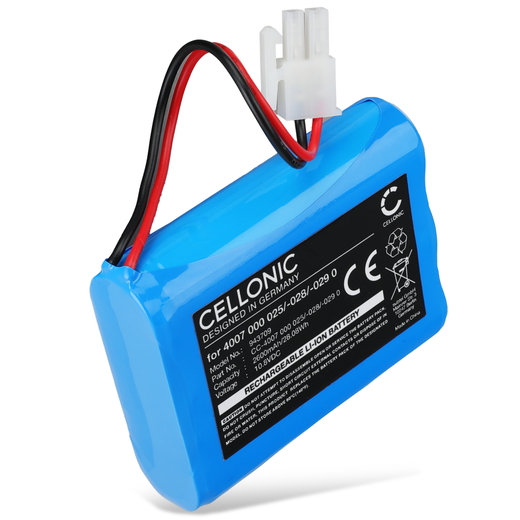 Accu voor Becker 2447-3007-520, 2447-3031-01, 2447-3092, 9020569, Hazard Control 2447-3007-520, 2447-3031-01 (2600mAh, 10.8V) van CELLONIC