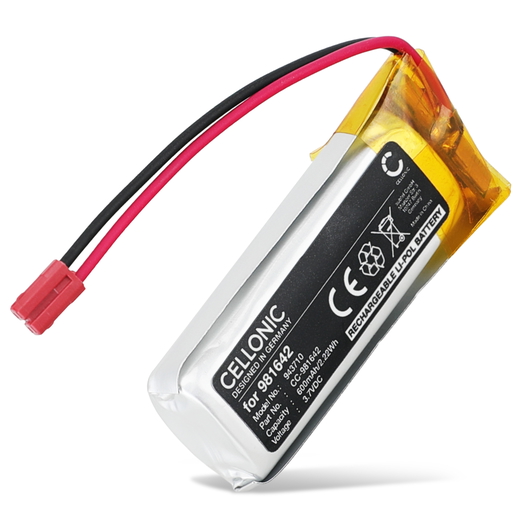 Batterie Somfy Nina Timer io, IO 1805251 Touch Display-Steuerung, 5121348B 5121348B, Somfy Nina IO 1805251 Touch Display-Steuerung (600mAh, 3.7V) de CELLONIC
