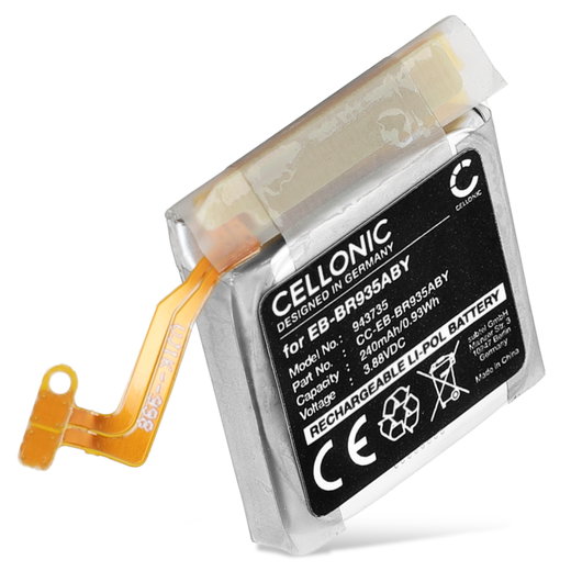 Battery for Samsung Galaxy Watch 6 - 40mm, SM-R930, SM-R935 EB-BR935ABY (240mAh, 3.88V) from CELLONIC