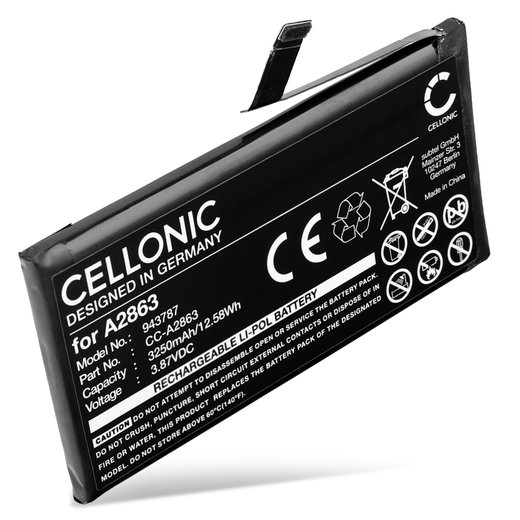 Batteria A2863 compatibile con Apple iPhone 14 (3250mAh, 3.87V) Ricambi CELLONIC per telefoni cellucari, smartphone