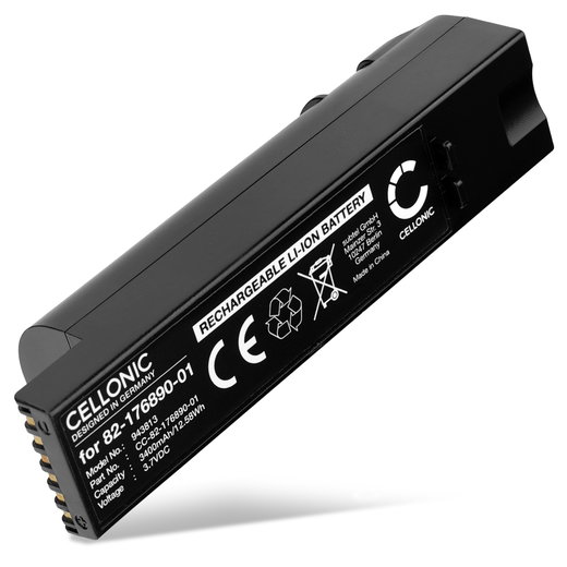 Batteria BTRY-DS81EAB0E-00 per lettore di codici a barra Zebra DS8178, DS4678, DS4678-DPE BTRY-DS81EAB0E-00 3400mAh 3.7V marca CELLONIC