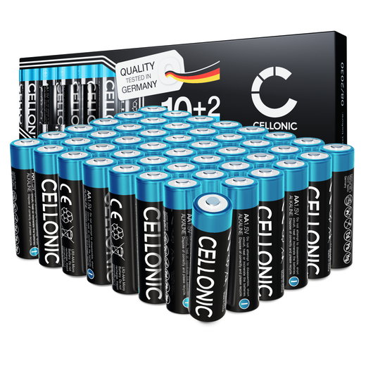 48 Piles AA / Mignon / R6 / LR6 pour télécommandes, lampes torches, téléphones fixes sans fil, capteurs et bien plus – Piles alcalines AA 1.5V