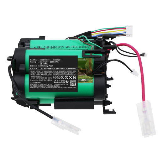 Akku imuriin AEG QX9-1-ANIM, QX9-1-ULT, QX9-1-50IB, QX9-1-40GG, QX9-1-ALRG, QX9-1-ALRS, QX9-1-ANIS, PQ91-ANIMA Electrolux PQ91-40GG, PQ91-50MB, PQ91-ANIMS, PQ91-GREEN - 2000mAh vaihtoakku tuotemerkiltä CELLONIC
