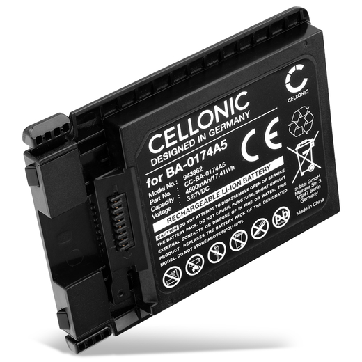 Batería para lector de códigos de barras Cipherlab RS38 BA-0174A5 (4500mAh, 3.87V) de CELLONIC