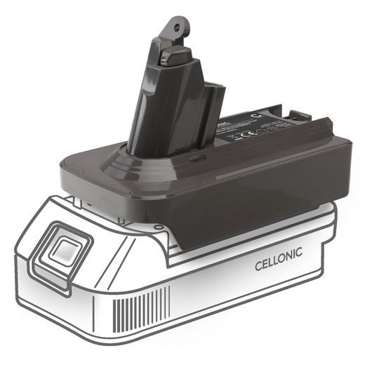Makita 18V to Dyson V6 Series Battery Adapter MT18V6 Converter from CELLONIC