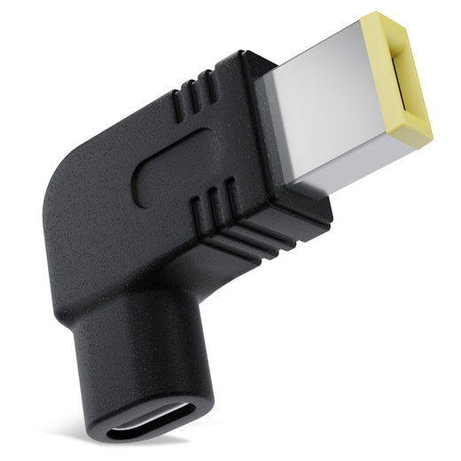USB-C naar DC 11 x 4,5 mm laptoplader-adapter, Lenovo Square Tip, voor ThinkPad en IdeaPad laptops