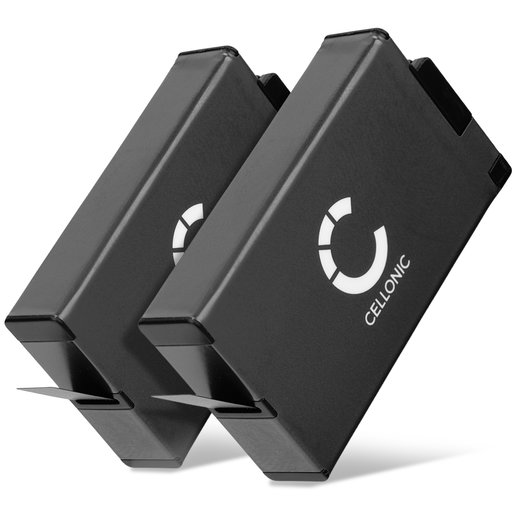 2x Akku für GoPro MAX 2, AMBAT-001 (1850mAh, 4.48V) von CELLONIC