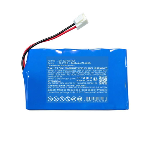 Akku imuriin Rowenta GZ2251, GZ2271, GF22 series, GZ22 series, GZ2262, X-Clean 2 - 3400mAh vaihtoakku tuotemerkiltä CELLONIC